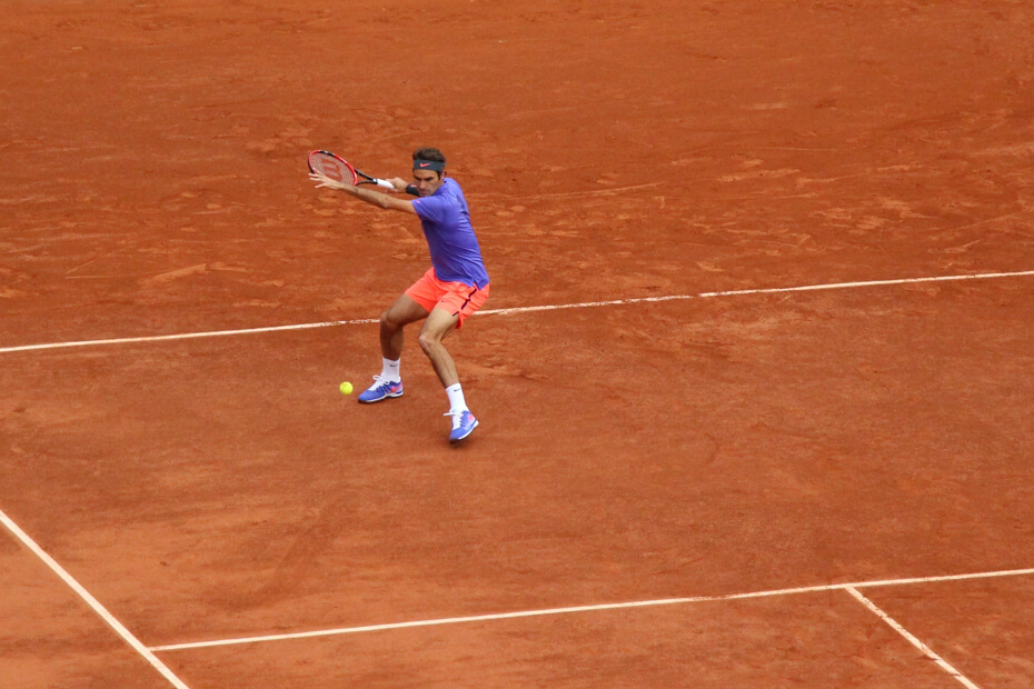Roger Federer at the French Open