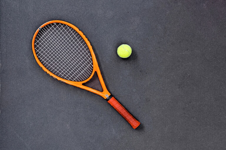 Racquet and ball